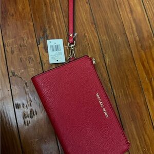 Michael Kors Cherry Red Wristlet